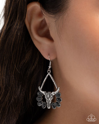Western Whirlwind - Black - Earring