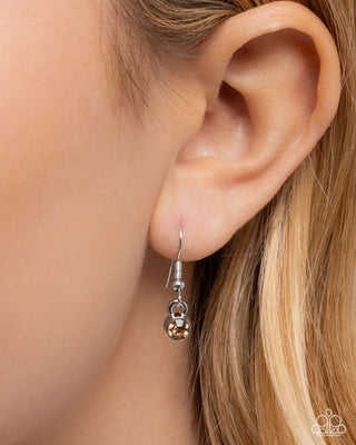 Twinkling Teddy - Brown - Silver Paparazzi Necklace