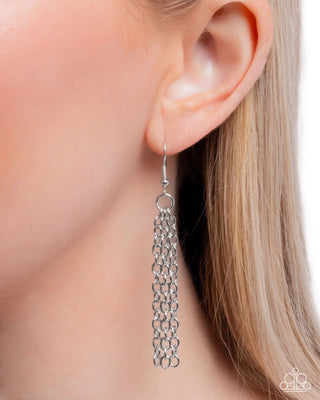 Fox Frame - Multi - Painted Silver Fox Paparazzi Short Necklace