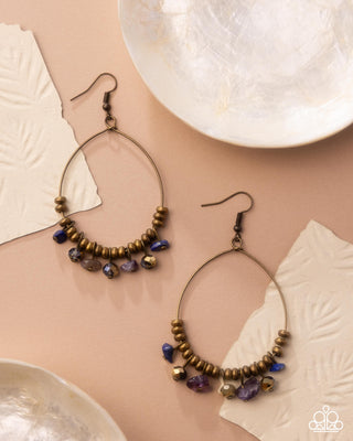 Creative Process - Brass - Paparazzi Fishhook Earrings