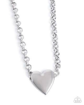 Sweet Start - Complete Look - Silver Heart Paparazzi Set