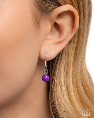 Seed Bead Statement - Purple