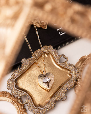 Heartfelt Honor - Gold - Paparazzi Necklace