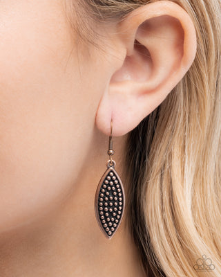 Textured Tutelage - Copper - Paparazzi Necklace