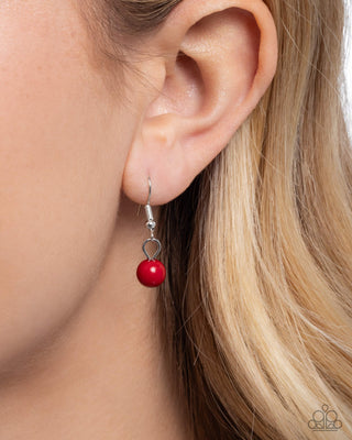 Seed Bead Statement - Red