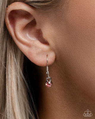 Gliding Glam - Orange - Butterfly Paparazzi Silver Necklace