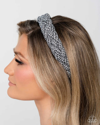 Braided Bombshell - Black - Paparazzi Headband
