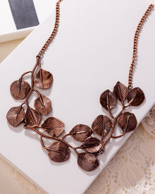 Leafy Legend - Copper - Paparazzi Necklace
