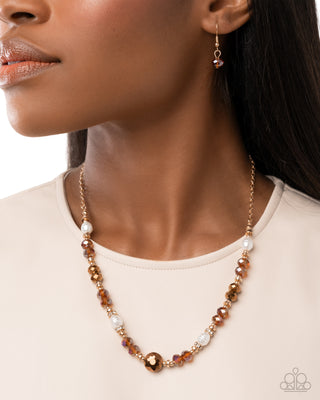 Allegro Assumption - Brown - Gold Paparazzi Complete Look