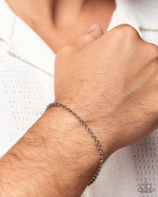 Neutral Novelty - Silver - Stainless Steel - Men's Paparazzi Bracelet