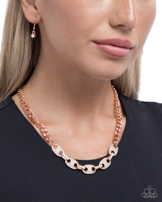 Shimmery Series - Copper - Paparazzi Necklace