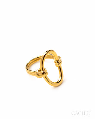 Gallant  - Size 7 -  18K Gold-Plated - Oval Ring - CACHET by Paparazzi