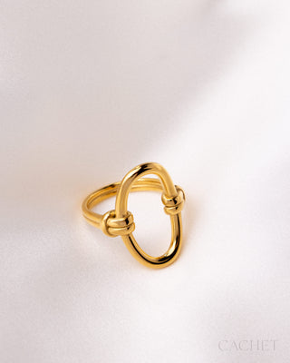 Gallant  - Size 7 -  18K Gold-Plated - Oval Ring - CACHET by Paparazzi