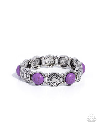 Stamped Stones - Purple