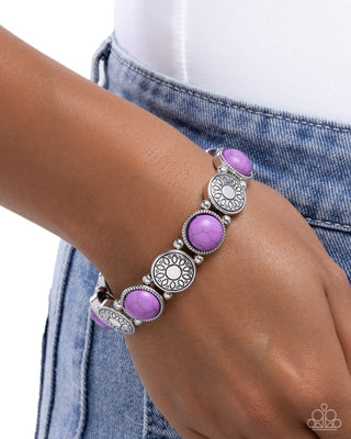 Stamped Stones - Purple