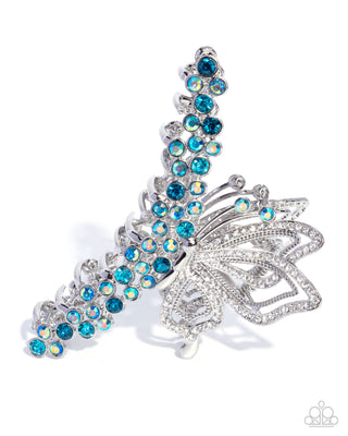 Admirable Administration - Blue - Butterfly Paparazzi Claw Clip