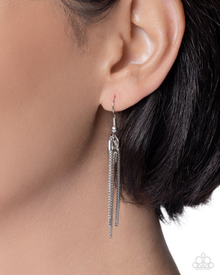 Adorably Artistic - Black - Paparazzi Silver Necklace