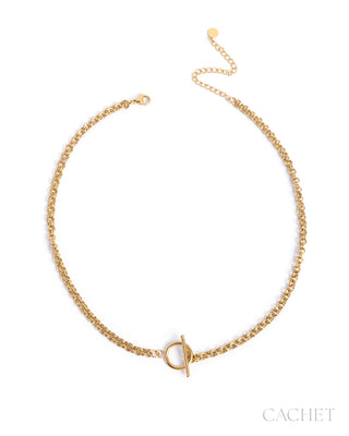 Holloway - 18K Gold - Chain Toggle Short Necklace - CACHET by Paparazzi