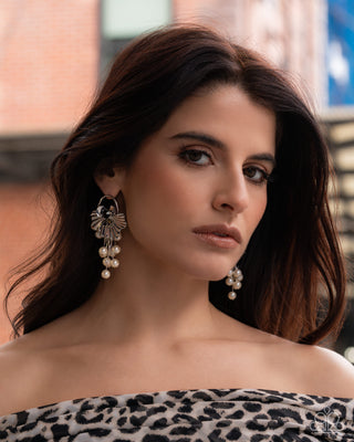 Flared Fringe - Black - 2026 Empower Me Pink Exclusive - Paparazzi Earrings