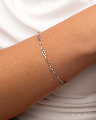 Dignité - Rhodium-Plated Chain Bracelet - CACHET by Paparazzi