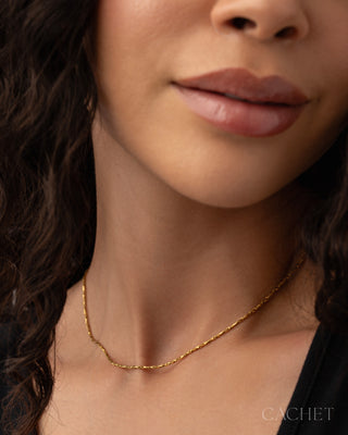 Articuler - 18K Gold-Plated Chain Necklace - CACHET by Paparazzi