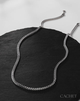 Profondeur - Rhodium-Plated Chain Men's Necklace - CACHET by Paparazzi