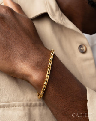Gentille - 18K Gold-Plated Men's Bracelet - CACHET by Paparazzi