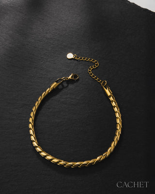 Gentille - 18K Gold-Plated Men's Bracelet - CACHET by Paparazzi