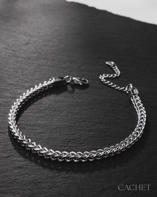 Perspicace - Rhodium-Plated Chain Men's Bracelet - CACHET by Paparazzi