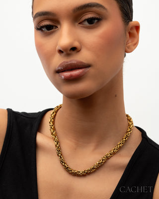 Patrimoine - 18K Gold-Plated Chain Necklace - CACHET by Paparazzi