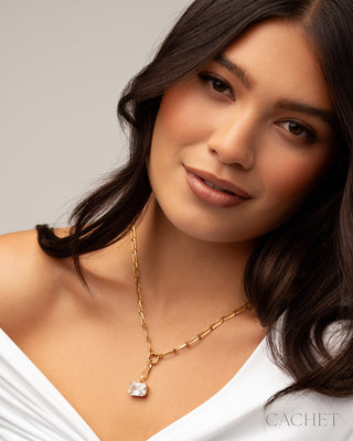 Crysta - 18K Gold-Plated & Cubic Zirconia Short Necklace - CACHET by Paparazzi