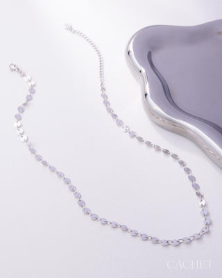 Fête - Rhodium-Plated Disc Necklace - CACHET by Paparazzi