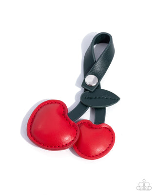 Controlled Cherry - Red - Paparazzi Bag Charm