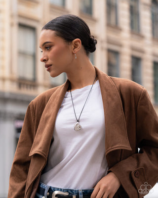 Coastal Callback - Black - 2026 Empower Me Pink Exclusive - Paparazzi Necklace