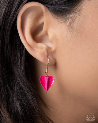 Cupid Craze - Pink - Leopard Print Cord Paparazzi Necklace