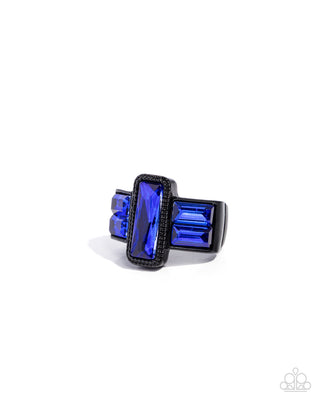 Geometric Grunge - Blue