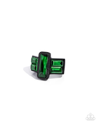 Geometric Grunge - Green