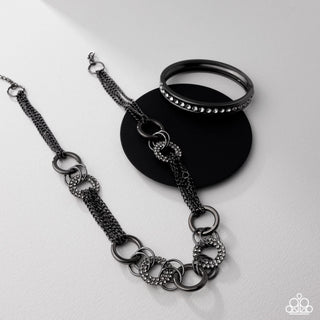 Dangerously Defiant - Black Bracelet - Magnificent Musings December 2025 - Paparazzi Accessories
