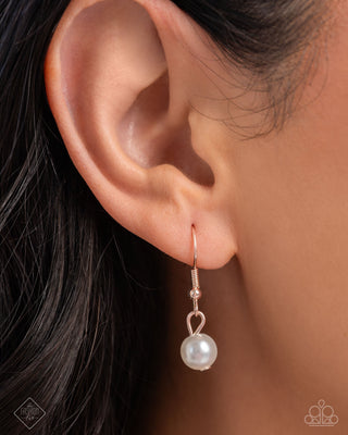 Darling Dimension - Pink Crystal Beads & Chiffon White Pearl Necklace - December 2024 Glimpses of Malibu