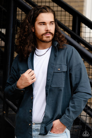 Industrial Identification - Multi - Oil Spill Chain Paparazzi Short Necklace