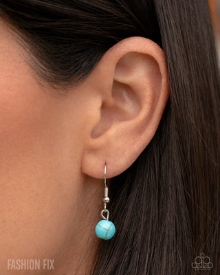 Rustic Route - Blue Necklace - Simply Santa Fe August 2025 - Paparazzi Accessories