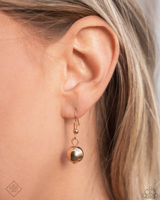 Secret Gardener - Gold - Paparazzi Long Necklace - January 2025 Glimpses of Malibu