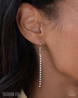 Sinuous Sophistication - White Necklace - Fiercely 5th Avenue - October 2025 - Paparazzi Accessories