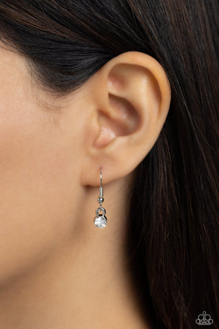 INITIALLY Yours - L - White Rhinestone Paparazzi Short Necklace