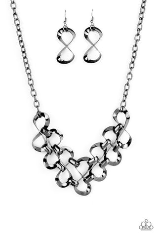 Work, Play, and Slay Black Paparazzi Necklace