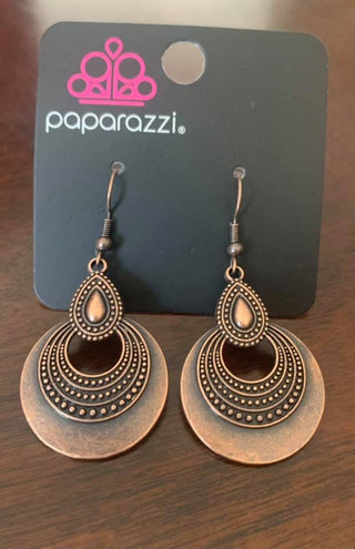 Mojave Mesquite Copper Paparazzi Earrings