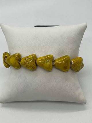 SHARK Out of Water Yellow Paparazzi Bracelet