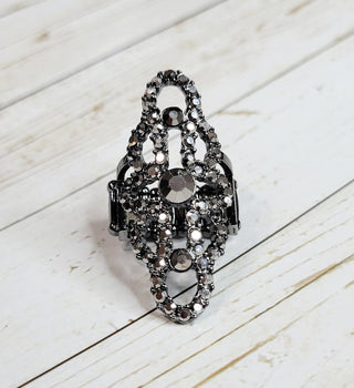 Futuristic Free Spirit Black Paparazzi Ring