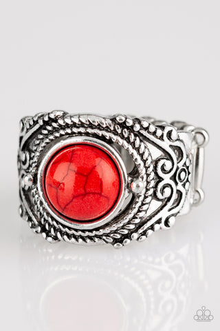 Stand Your Ground Red Paparazzi Ring