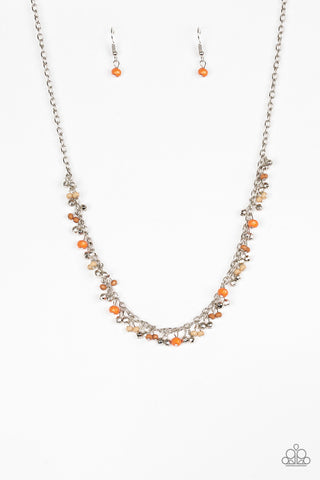 Sailing the Seven Seas Orange Paparazzi Necklace